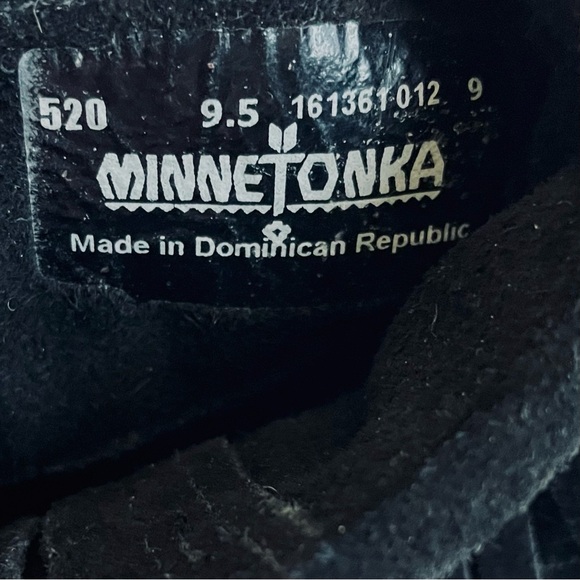 Black Fringe Moccasin Shoes - Picture 10 of 11